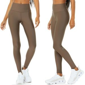 Alo High Waist Airlift Leggings xs - olive branch